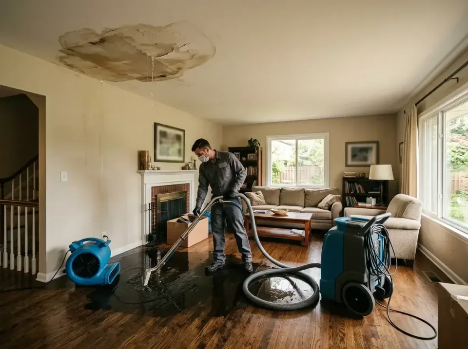 attic-pipe-burst-ceiling-drip-008 — frequently asked questions, Water Damage Restoration & Carpet Care in Cold Spring, MN